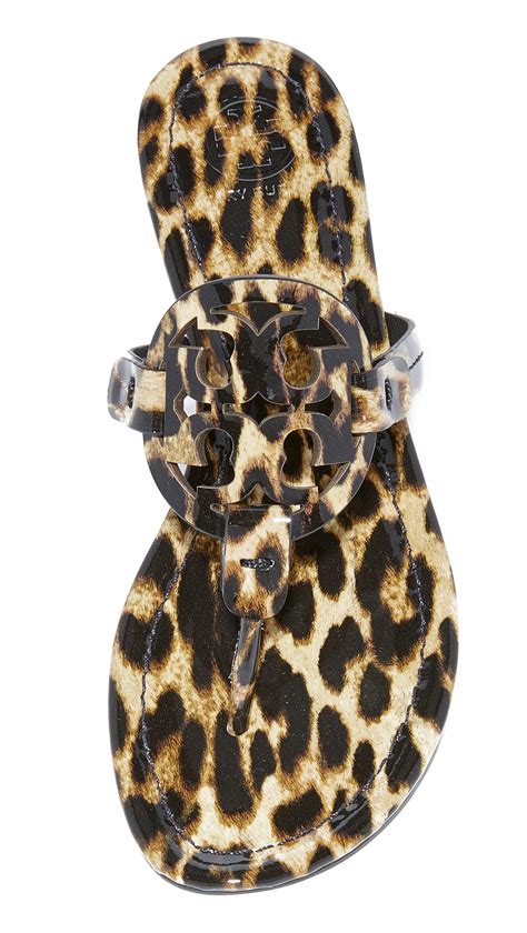 cheap tory burch leopard skin jelly sandals